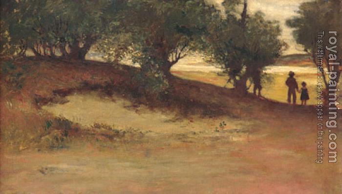 William Morris Hunt : Sand bank With Willows